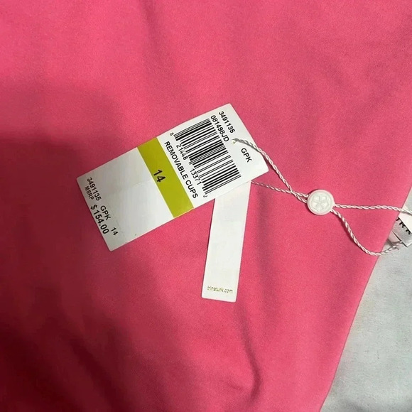 Trina Turk Monaco Twist Back High Leg One Piece Swimsuit Size 14 - Picture 7 of 8